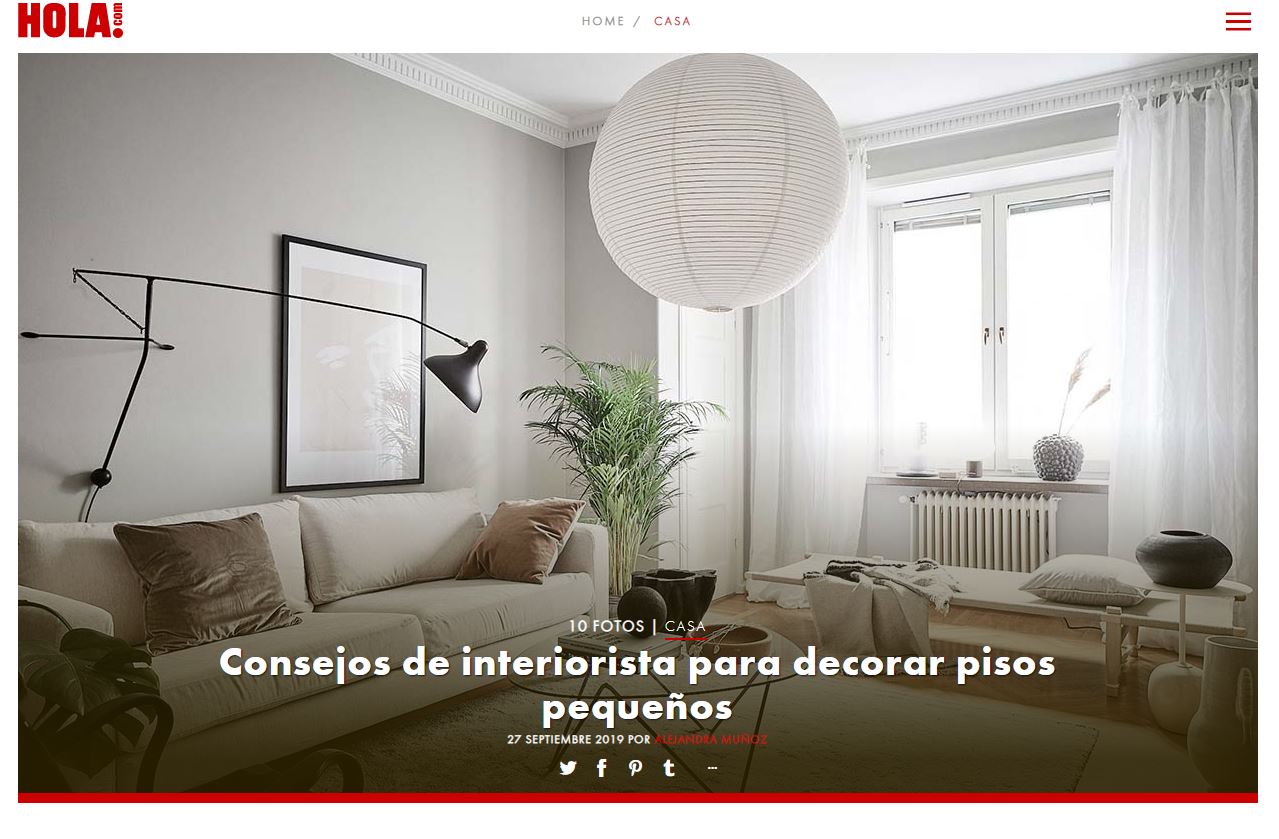 Publicación en la revista HOLA!